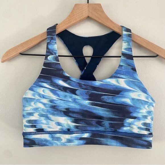 lululemon athletica Other - Lululemon Time to Sweat Sports Bra in Tidal Multi Blue 6